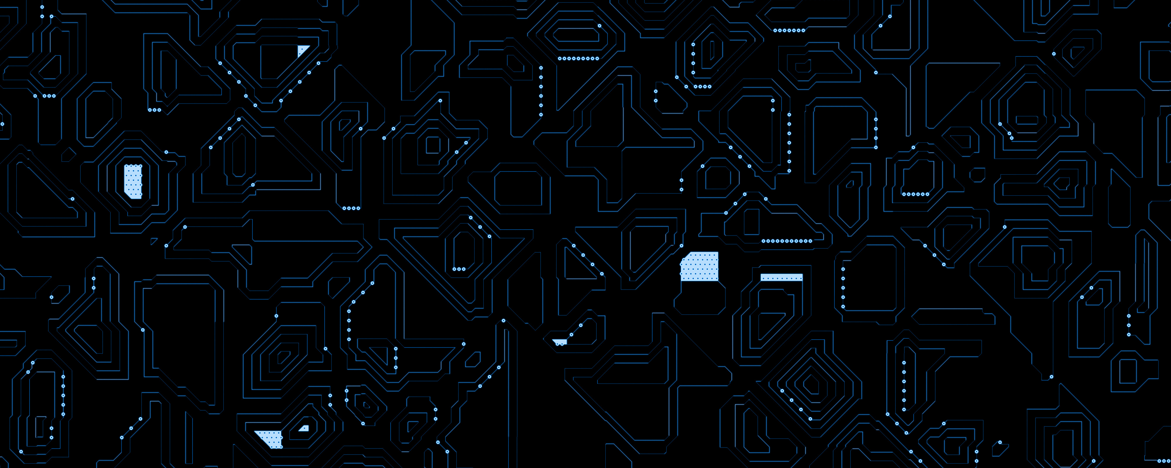 Blue Circuit Board Background